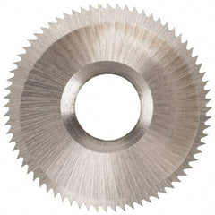 Onsrud - 1" Diam x 0.0937" Blade Thickness x 5/16" Arbor Hole Diam, 72 Tooth Slitting and Slotting Saw - Arbor Connection, High Speed Steel - A1 Tooling