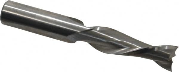 Onsrud - 1/2" Cutting Diam x 1-5/8" Length of Cut, 2 Flute, Upcut Spiral Router Bit - Uncoated, Left Hand Cut, Solid Carbide, 3-1/2" OAL x 1/2" Shank Diam, Double Edge, 30° Helix Angle - A1 Tooling