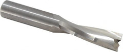 Onsrud - 1/2" Cutting Diam x 1-5/8" Length of Cut, 2 Flute, Upcut Spiral Router Bit - Uncoated, Right Hand Cut, Solid Carbide, 3-1/2" OAL x 1/2" Shank Diam, Double Edge, 11° Helix Angle - A1 Tooling