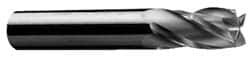 Onsrud - 3/8" Cutting Diam x 5/8" Length of Cut, 4 Flute, Downcut Spiral Router Bit - Uncoated, Right Hand Cut, Solid Carbide, 3" OAL x 3/8" Shank Diam, Four Edge, 30° Helix Angle - A1 Tooling