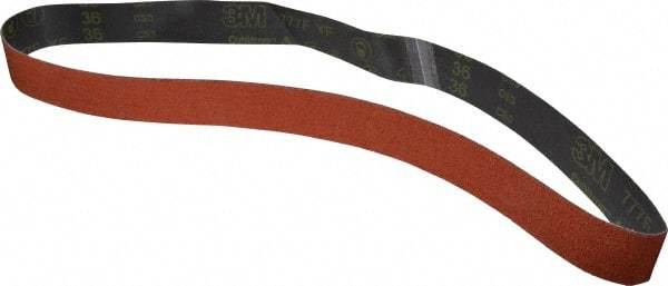 3M - 2" Wide x 60" OAL, 36 Grit, Ceramic Abrasive Belt - Ceramic, Very Coarse, Coated, YF Weighted Cloth Backing, Wet/Dry, Series 777F - A1 Tooling