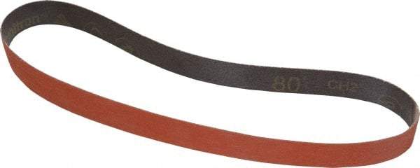 3M - 1" Wide x 30" OAL, 80 Grit, Ceramic Abrasive Belt - Ceramic, Medium, Coated, YF Weighted Cloth Backing, Wet/Dry, Series 777F - A1 Tooling