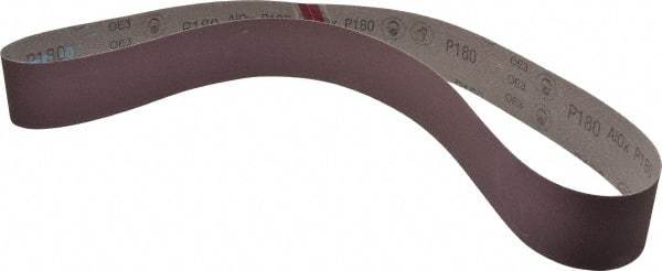 3M - 2-1/2" Wide x 60" OAL, 180 Grit, Aluminum Oxide Abrasive Belt - Aluminum Oxide, Very Fine, Coated, X Weighted Cloth Backing, Series 341D - A1 Tooling