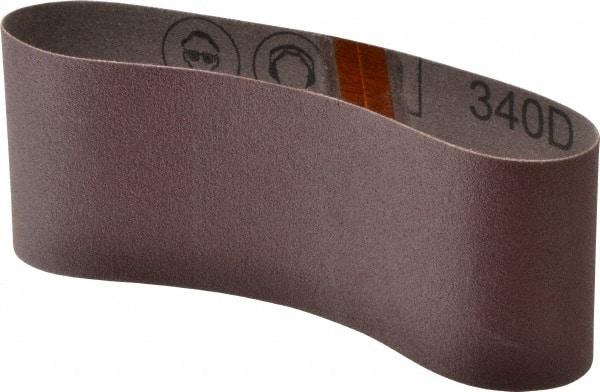 3M - 3" Wide x 18" OAL, 120 Grit, Aluminum Oxide Abrasive Belt - Aluminum Oxide, Fine, Coated, X Weighted Cloth Backing, Series 240D - A1 Tooling