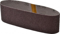 3M - 3" Wide x 21" OAL, 36 Grit, Aluminum Oxide Abrasive Belt - Aluminum Oxide, Very Coarse, Coated, X Weighted Cloth Backing, Series 341D - A1 Tooling