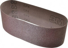 3M - 3" Wide x 21" OAL, 60 Grit, Aluminum Oxide Abrasive Belt - Aluminum Oxide, Medium, Coated, X Weighted Cloth Backing, Series 340D - A1 Tooling