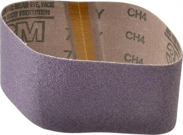 3M - 3" Wide x 18" OAL, 50 Grit, Ceramic Abrasive Belt - Ceramic, Coarse, Coated, Y Weighted Cloth Backing, Series 761D - A1 Tooling