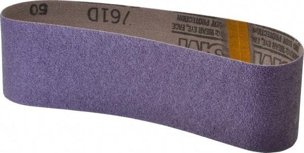 3M - 3" Wide x 24" OAL, 50 Grit, Ceramic Abrasive Belt - Ceramic, Coarse, Coated, Y Weighted Cloth Backing, Series 761D - A1 Tooling