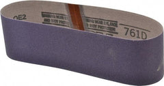 3M - 3" Wide x 24" OAL, 100 Grit, Ceramic Abrasive Belt - Ceramic, Fine, Coated, Y Weighted Cloth Backing, Series 761D - A1 Tooling