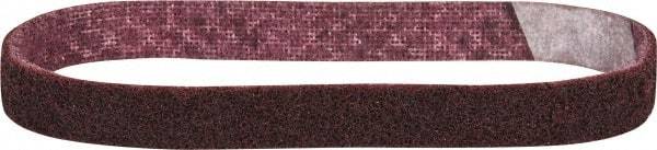 3M - 3/4" Wide x 18" OAL, Aluminum Oxide Abrasive Belt - Aluminum Oxide, Medium, Nonwoven, Series SC-BS - A1 Tooling