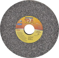 Norton - 7" Diam x 1-1/4" Hole x 1/2" Thick, I Hardness, 46 Grit Surface Grinding Wheel - Aluminum Oxide, Type 1, Coarse Grade, 3,600 Max RPM, Vitrified Bond, No Recess - A1 Tooling