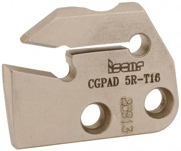 Iscar - Right Hand Cut, 6.4mm Insert Width, Cutoff & Grooving Support Blade for Indexables - 16mm Max Depth of Cut, 5.2mm Head Projection - A1 Tooling