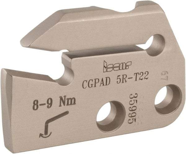 Iscar - Right Hand Cut, 6.4mm Insert Width, Cutoff & Grooving Support Blade for Indexables - 22mm Max Depth of Cut, 5.2mm Head Projection - A1 Tooling