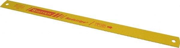 Starrett - 17" Long, 10 Teeth per Inch, High Speed Steel Power Hacksaw Blade - Toothed Edge, 1-1/4" Wide x 0.062" Thick - A1 Tooling