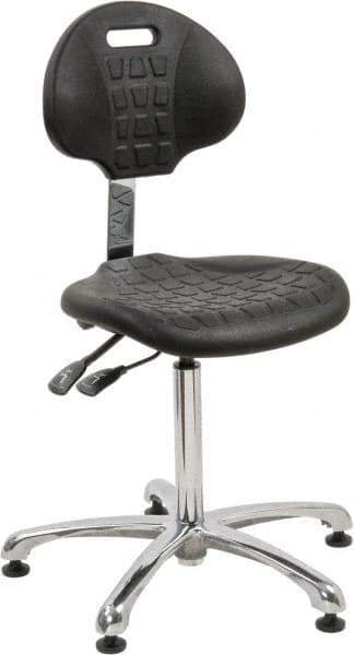 Bevco - Adjustable Chair - 18" Wide x 17-1/4" Deep, Polyurethane Seat, Black - A1 Tooling