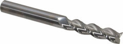 Accupro - 5/8", 3 Flute, Single End, Solid Carbide, 0.025" Corner Radius End Mill - 6" OAL, 40° Helix, Right Hand Flute, 2-1/2" LOC, Right Hand Cut - A1 Tooling