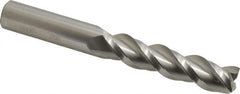 Accupro - 3/4", 3 Flute, Single End, Solid Carbide, 0.03" Corner Radius End Mill - 6" OAL, 40° Helix, Right Hand Flute, 3-1/4" LOC, Right Hand Cut - A1 Tooling