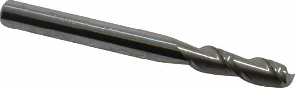 Accupro - 3/16", 2 Flute, Single End, Solid Carbide, 0.015" Corner Radius End Mill - 2" OAL, 40° Helix, Right Hand Flute, 5/8" LOC, Right Hand Cut - A1 Tooling