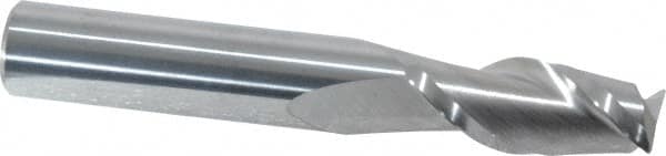 Accupro - 3/8", 2 Flute, Single End, Solid Carbide, 0.02" Corner Radius End Mill - 2-1/2" OAL, 40° Helix, Right Hand Flute, 7/8" LOC, Right Hand Cut - A1 Tooling