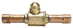 Apollo - 1-1/8" Pipe, Full Port, Brass UL Listed Ball Valve - Inline - Two Way Flow, MNPT x FNPT Ends, Cap Handle, 500 WOG - A1 Tooling