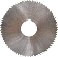 Made in USA - 2-3/4" Diam x 0.028" Blade Thickness x 3/4" Arbor Hole Diam, 72 Tooth Slitting and Slotting Saw - Arbor Connection, Right Hand, Uncoated, High Speed Steel, Concave Ground, Contains Keyway - A1 Tooling