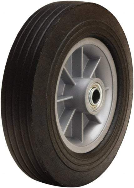 Hamilton - 12 Inch Diameter x 3 Inch Wide, Rubber on Polypropylene Caster Wheel - 900 Lb. Capacity, 3-1/4 Inch Hub Length, 3/4 Inch Axle Diameter, Ball Bearing - A1 Tooling