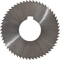 Made in USA - 2-3/4" Diam x 0.025" Blade Thickness x 1" Arbor Hole Diam, 56 Tooth Slitting and Slotting Saw - Arbor Connection, Right Hand, Uncoated, High Speed Steel, Concave Ground, Contains Keyway - A1 Tooling