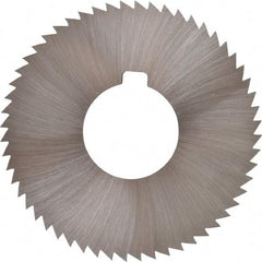 Made in USA - 2-3/4" Diam x 0.064" Blade Thickness x 1" Arbor Hole Diam, 56 Tooth Slitting and Slotting Saw - Arbor Connection, Right Hand, Uncoated, High Speed Steel, Concave Ground, Contains Keyway - A1 Tooling