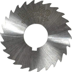 Made in USA - 1-1/2" Diam x 1/16" Blade Thickness x 1/2" Arbor Hole Diam, 26 Tooth Slitting and Slotting Saw - Arbor Connection, Right Hand, Uncoated, High Speed Steel, Concave Ground, Contains Keyway - A1 Tooling