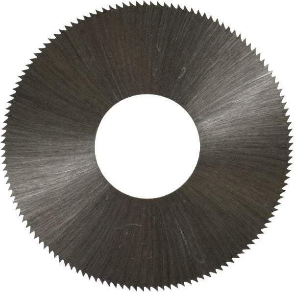 Made in USA - 1-3/4" Diam x 0.012" Blade Thickness x 5/8" Arbor Hole Diam, 132 Tooth Slitting and Slotting Saw - Arbor Connection, Right Hand, Uncoated, High Speed Steel, Concave Ground, Contains Keyway - A1 Tooling