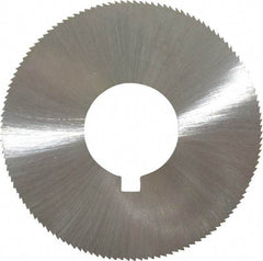 Made in USA - 1-3/4" Diam x 0.028" Blade Thickness x 5/8" Arbor Hole Diam, 132 Tooth Slitting and Slotting Saw - Arbor Connection, Right Hand, Uncoated, High Speed Steel, Concave Ground, Contains Keyway - A1 Tooling