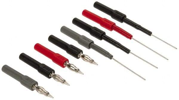 Fluke - Black/Gray/Red Electrical Test Equipment Leads - Use with Digital Multimeters - A1 Tooling