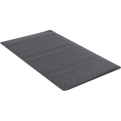 Wearwell - 5' Long x 3' Wide, Dry Environment, Anti-Fatigue Matting - Black, Vinyl with Urethane Sponge Base, Beveled on 4 Sides - A1 Tooling