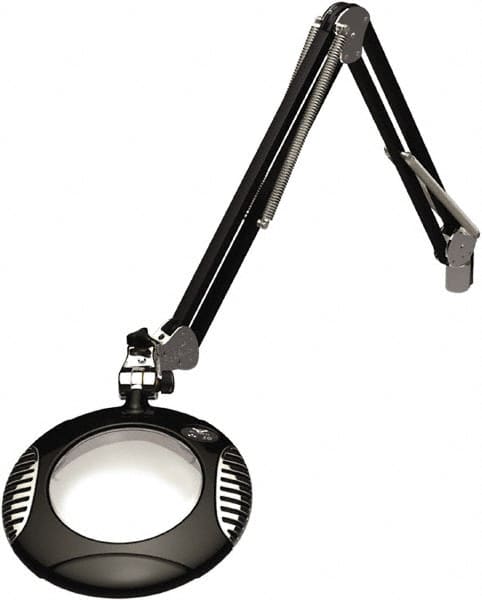 O.C. White - 43 Inch, Clamp on, LED, Black, Magnifying Task Light - 4 Watt, 2x Magnification, 6 Inch Wide, 6 Inch Long - A1 Tooling