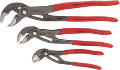 Knipex - 3 Piece Pipe Wrench & Water Pump Plier Set - Comes in Plastic Deep-Drawn Packaging - A1 Tooling