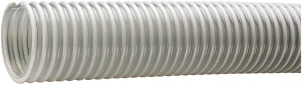 Kuriyama of America - 2-1/2" ID x 3.07" OD, 40 Max psi, Full In. Hg, Dry Material Handling & Transfer Hose - PVC, -40 to 150°F, 3" Bend Radius, 100' Coil Length, Clear - A1 Tooling