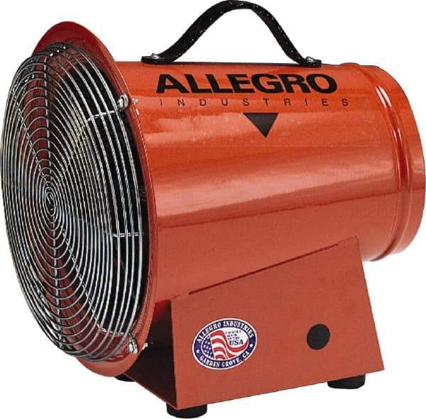 Allegro - 8" Inlet, Electric AC Axial Blower - 0.33 hp, 1,275 CFM, 120 Max Voltage Rating - A1 Tooling