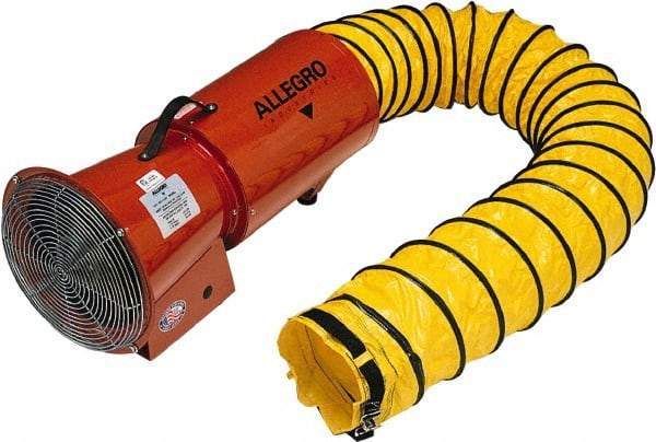 Allegro - 1,275 CFM, Electrical AC Axial Blower Kit - 8 Inch Inlet/Outlet, 0.33 HP, 120 Max Voltage Rating - A1 Tooling