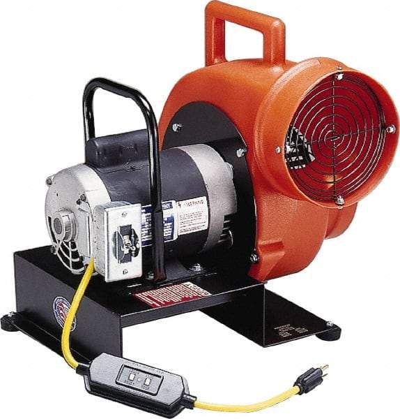 Allegro - 8" Inlet, Direct Drive, 4 hp, 1,850, 760 CFM, Blower - 10 Amp Rating, 115 Volts, 1,140 & 1,725 RPM - A1 Tooling