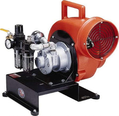 Allegro - 8" Inlet, Pneumatic Centrifugal Blower - 1,800 & 1,350 CFM (One 90° Bend), 1,700 CFM (Free Air) & 900 CFM (Two 90° Bends) - A1 Tooling