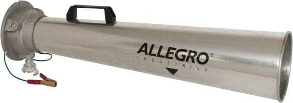 Allegro - 30-1/2 Inch Long, Galvanized Steel Venturi Style Pneumatic Blowers - 1/2 Inch NPT, 7.31 Inch Base Diameter, 7 Inch Face Diameter - A1 Tooling