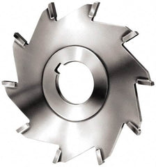 Made in USA - 3" Diam x 1/8" Blade Thickness x 1" Arbor Hole Diam, 6 Tooth Slitting and Slotting Saw - Arbor Connection, Right Hand, Uncoated, Carbide-Tipped, Contains Keyway - A1 Tooling