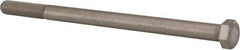 Value Collection - 1/2-13 UNC, 8" Length Under Head Hex Head Cap Screw - Partially Threaded, Grade 316 Stainless Steel, Uncoated, 3/4" Hex - A1 Tooling