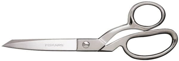 Fiskars - 3-1/2" LOC, 8-1/2" OAL Steel Scissors - Right Hand, Steel Bent Handle, For Fabrics, Textiles - A1 Tooling