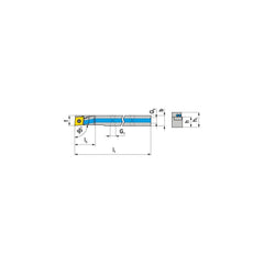 Indexable Turning Toolholders; Cutting Direction: Right Hand; Compatible Insert Size Code: CC..0602; Toolholder Style: SCLCR; Rake: Positive; Rake Angle: 7.000; Multi-use Tool: No; Lead Angle: 95.0; Insert Holding Method: Screw; Shank Width (mm): 8.00; Sh