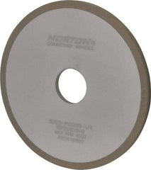 Norton - 6" Diam x 1-1/4" Hole x 1/4" Thick, 120 Grit Surface Grinding Wheel - Diamond, Type 1A1, Fine Grade, Resinoid Bond - A1 Tooling