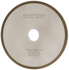 Norton - 7" Diam x 1-1/4" Hole x 3/8" Thick, 120 Grit Surface Grinding Wheel - Diamond, Type 1A1, Fine Grade, Resinoid Bond - A1 Tooling