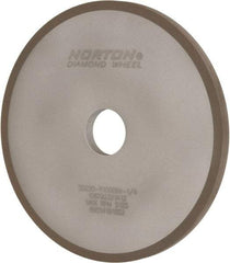 Norton - 7" Diam x 1-1/4" Hole x 3/8" Thick, 220 Grit Surface Grinding Wheel - Diamond, Type 1A1, Very Fine Grade, Resinoid Bond - A1 Tooling