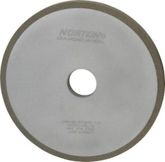 Norton - 7" Diam x 1-1/4" Hole x 1/2" Thick, 100 Grit Surface Grinding Wheel - Diamond, Type 1A1, Fine Grade, Resinoid Bond - A1 Tooling