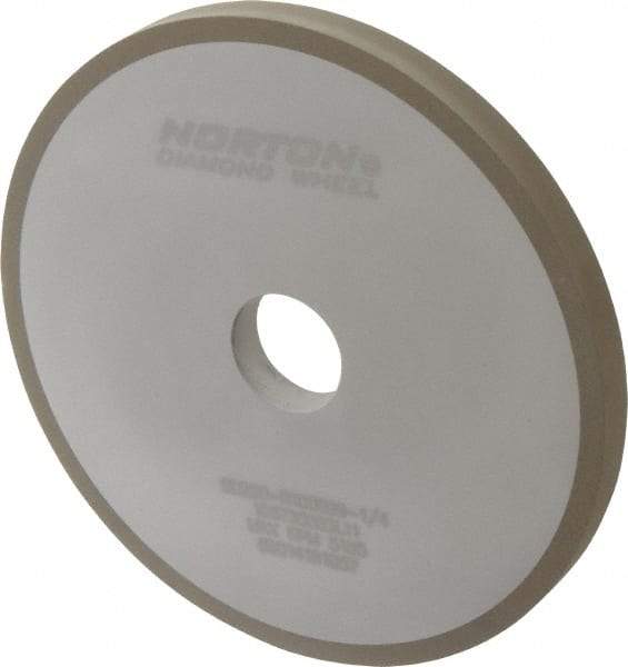 Norton - 7" Diam x 1-1/4" Hole x 1/2" Thick, 220 Grit Surface Grinding Wheel - Diamond, Type 1A1, Very Fine Grade, Resinoid Bond - A1 Tooling